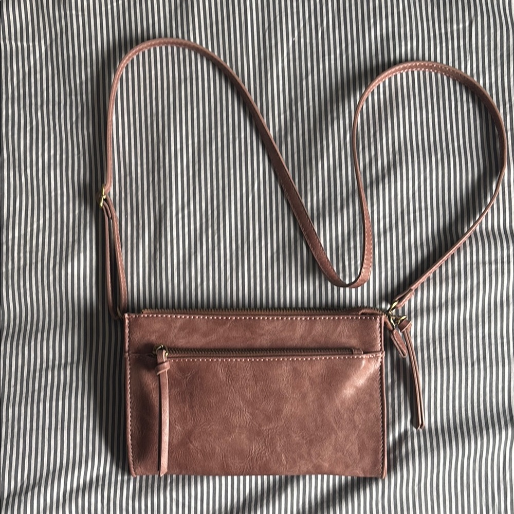 Vegan Leather Convertible Crossbody Bag